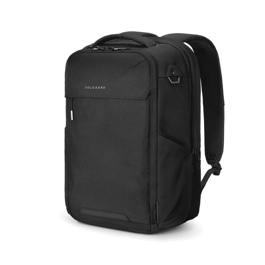Venture  backpack in black — durable and spacious travel bag
